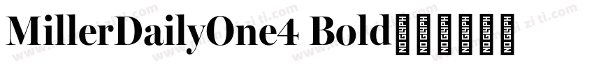 MillerDailyOne4 Bold字体转换